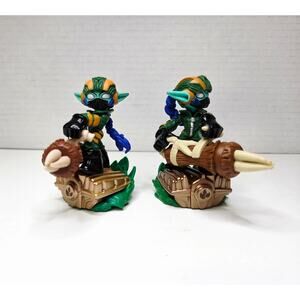Skylanders Super Shot Stealth Elf SuperChargers Figure Lot (2) Activision